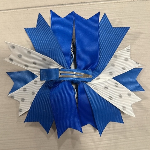 Watch out boys my daddy is a police officer hairbow clip - Picture 3 of 3